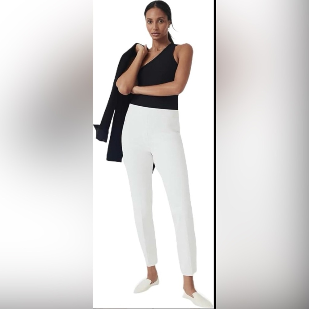 SPANXshape Ankle Skinny White Jeans